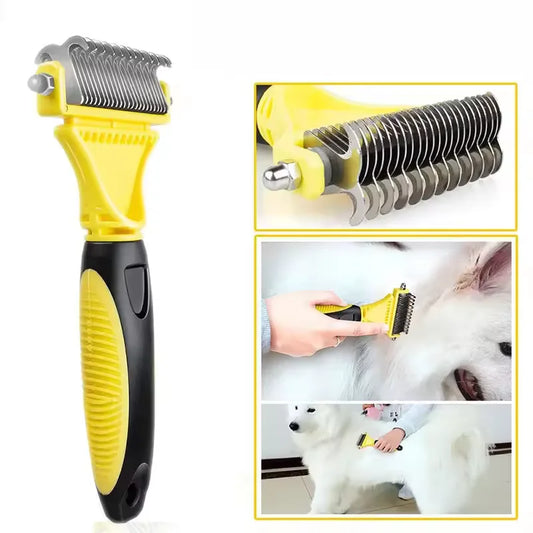 Self-Cleaning Slicker Brush for Dogs Cats Lightweight Dog Brush for Shedding Massaging Grooming Cat Brush Gently Removes Loose