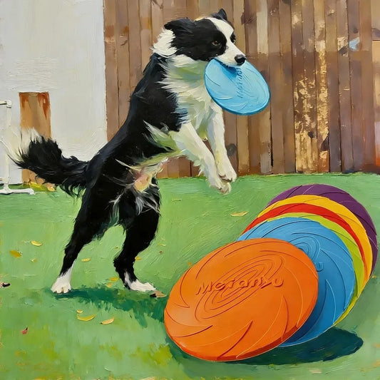 Bite Resistant Dog Flying Disc Toys Multifunctional Pet Training Toy Outdoor Interactive Game Puppy Play Toys Pet Products