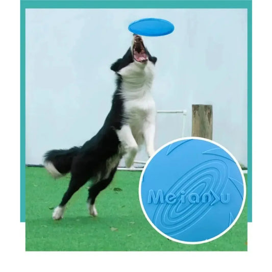 Bite Resistant Dog Flying Disc Toys Multifunctional Pet Training Toy Outdoor Interactive Game Puppy Play Toys Pet Products