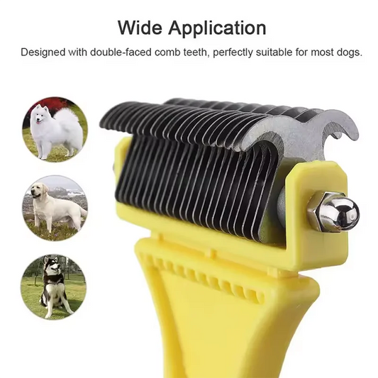 Self-Cleaning Slicker Brush for Dogs Cats Lightweight Dog Brush for Shedding Massaging Grooming Cat Brush Gently Removes Loose